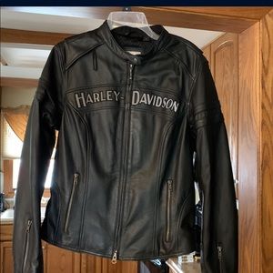Harley Davidson leather jacket womens